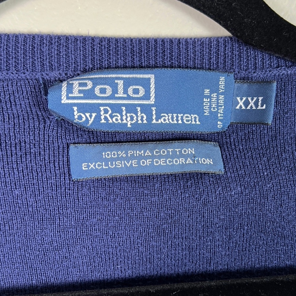 Polo Ralph Lauren Sweater Vest 2000s Men's XXL Preppy Old Money - Picture 4 of 4